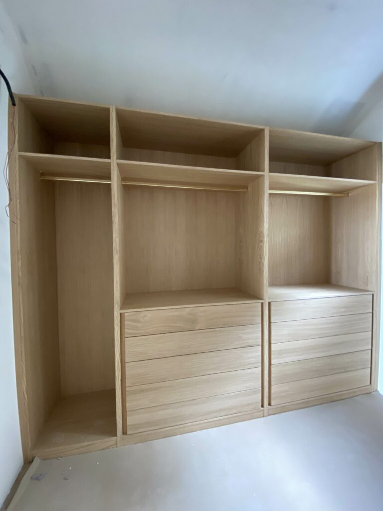 cabina armadio in rovere